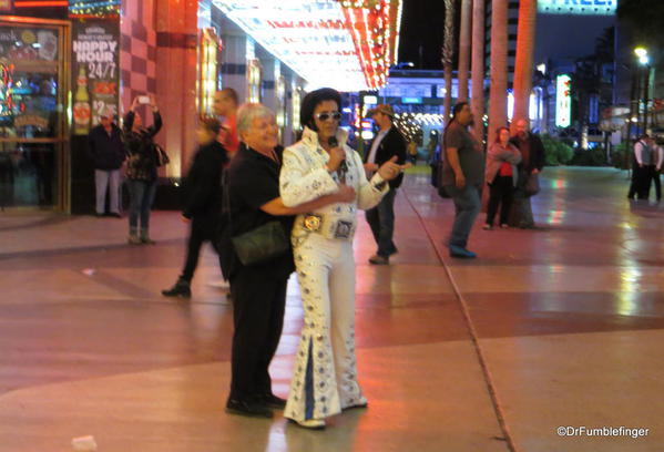 Downtown Vegas -- Elvis sighting