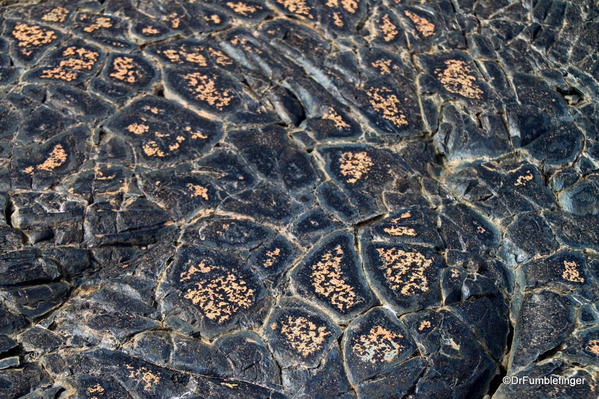 Volcanoes National Park. Pattern of volcano, Chain of Craters Road