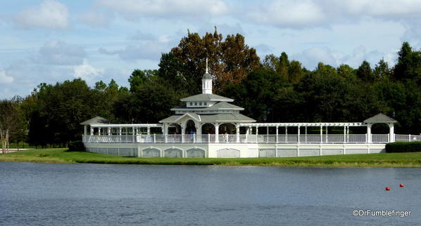 Pavillion between Boardwalk and the Beach Club, Walt Disney World, Florida. A popular setting for weddings