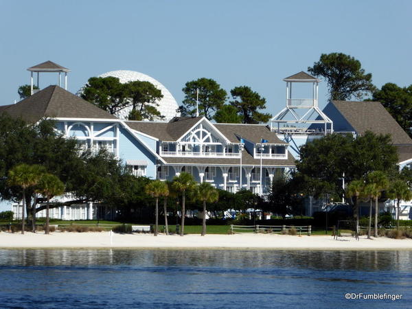 Disney Beach Club viewed from the Boardwalk, Walt Disney World, Florida