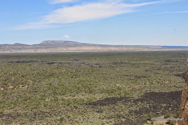 The black areas are old lava flows