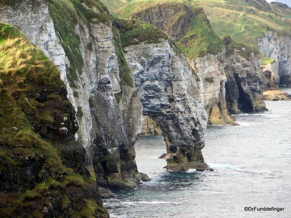 Antrim Coast. View west from Dunluce Castle