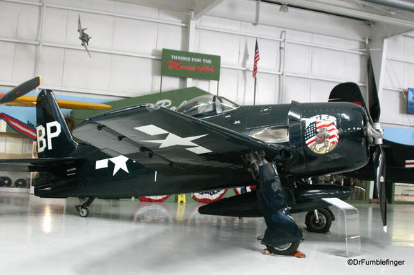 Palm Springs Air Museum. Grumman F8F Bearcat aircraft (Bob