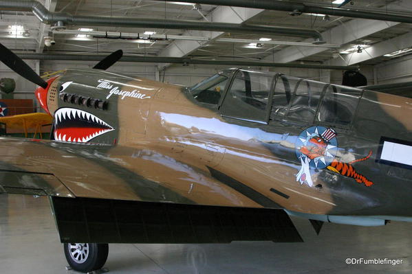 Palm Springs Air Museum. Curtiss P-40 Warhawk (Kittyhawk) aircraft