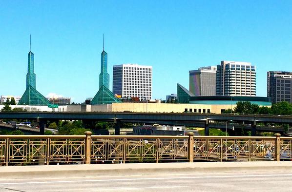 Downtown from Bridge