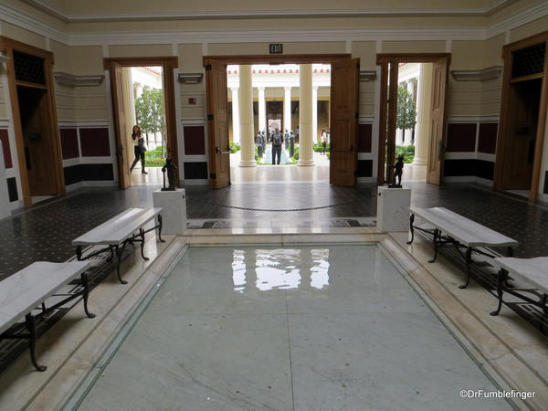 Main entrance to the Getty Villa