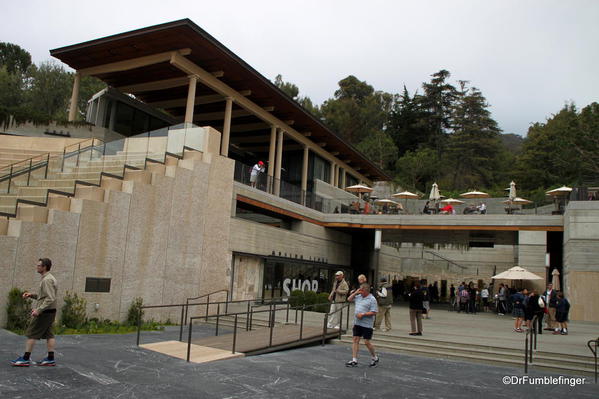 Restaurant area and gift shop, Getty Villa