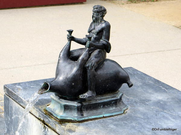 Fountain, Herb Garden, Getty Villa