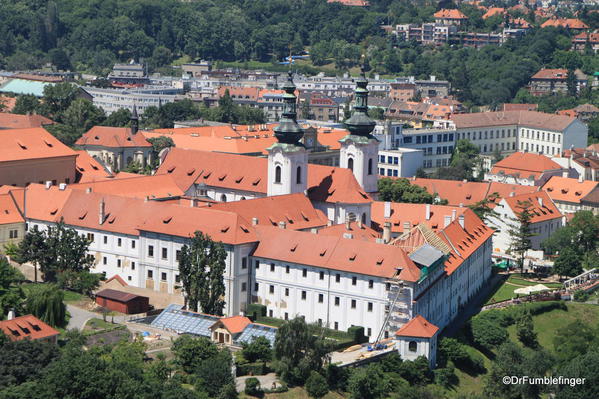 Strahov Monastery, Prague, viewed from Petrin Hill