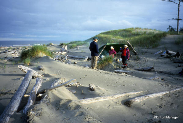 Cape Bell River Camp. East Beach Trail, Haida GwaiiRiver Camp