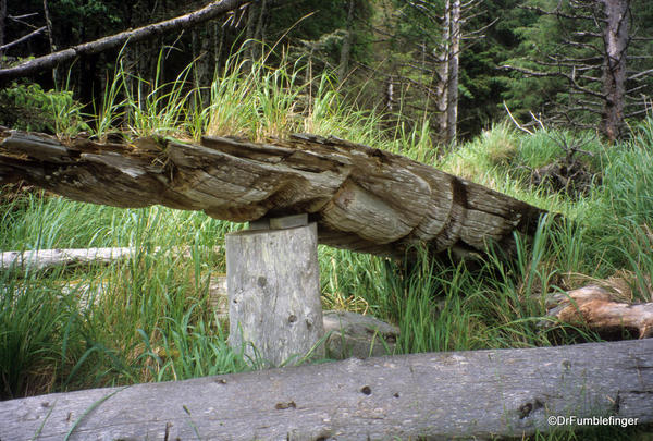 Louise Island, Haida Gwaii, Skedans Village Totems