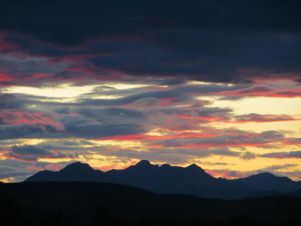 Rocky Mountain Sunset, Alberta