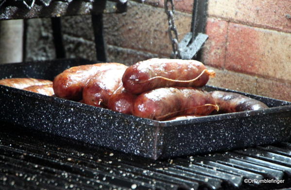 Chorizo on the grill, SanTelmo