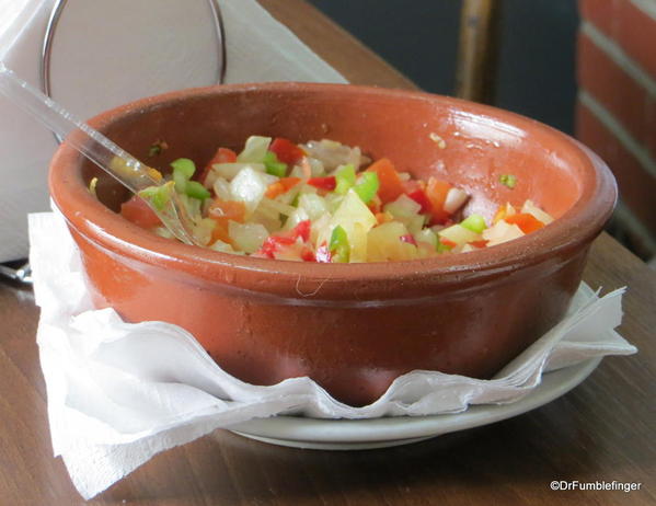 Garnish for choripan, near San Telmo