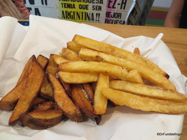 Fresh potato and sweet potato fries, Perez-H