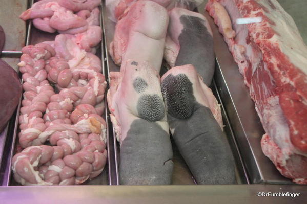 Meat display, San Telmo Market