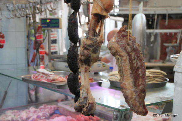 Meat display, San Telmo Market