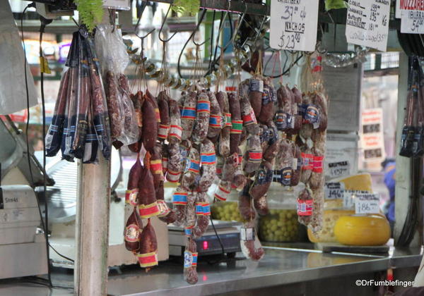 Meat display, San Telmo Market