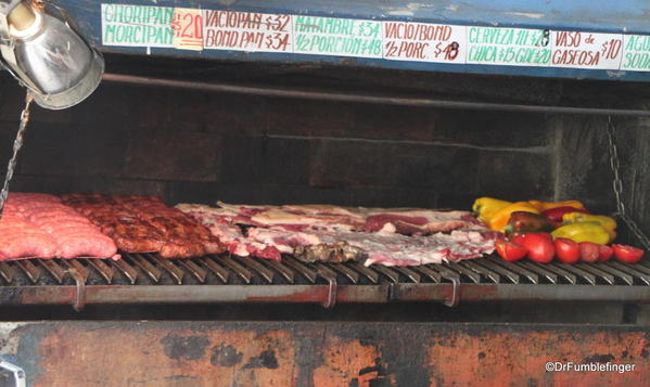 San Telmo Market; a small corner parilla