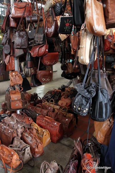 Leather vendor, San Telmo Market