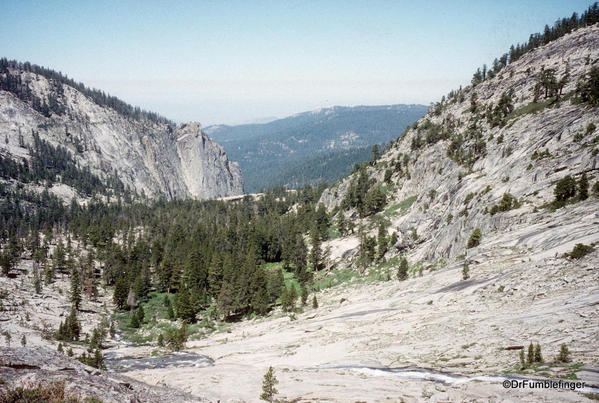 Sequoia National Park. Tehquitz River viewed from above