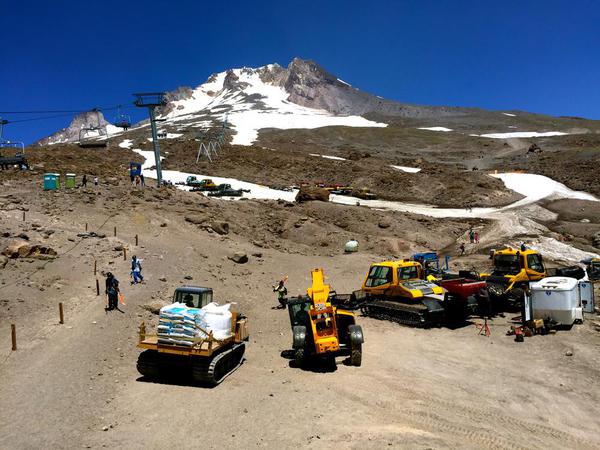 Skiing in July