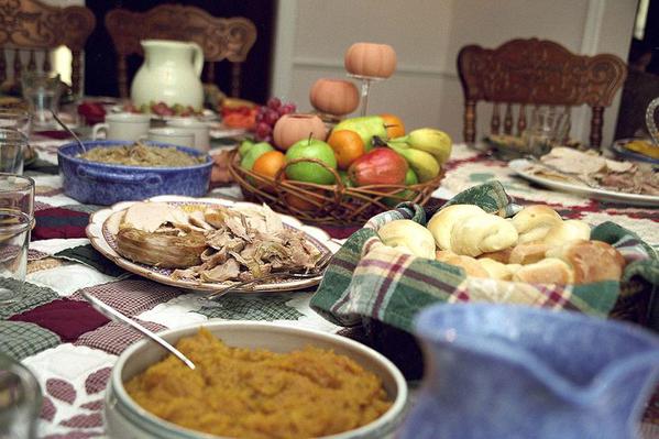 Traditional Thanksgiving, courtesy Ben Fransky and Wikimedia