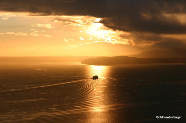 WITW 001 View from the Space Needle, Sunset over Peuget Sound