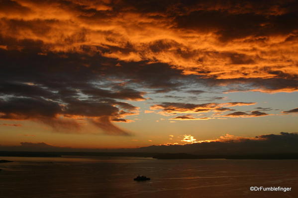 WITW 002 View from the Space Needle, Sunset over Peuget Sound