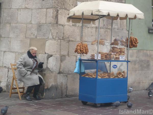 obwarzanek vendor, Krakow