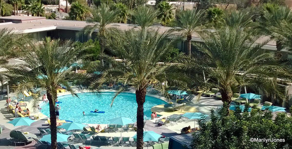 One of two Hotel Valley Ho pool areas