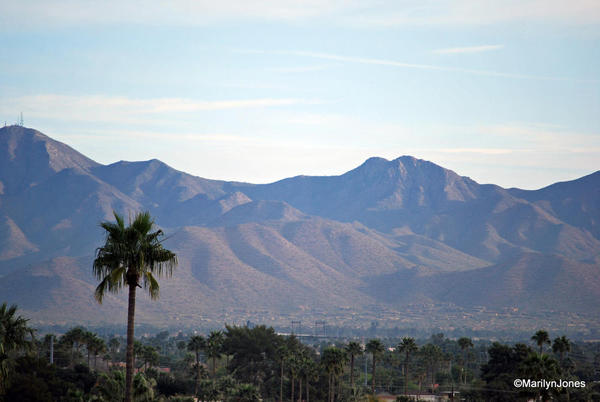 W Scottsdale: room with a view of the mountains surrounding the city.