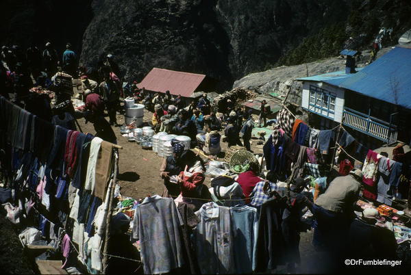 Market at Namche Bazaar