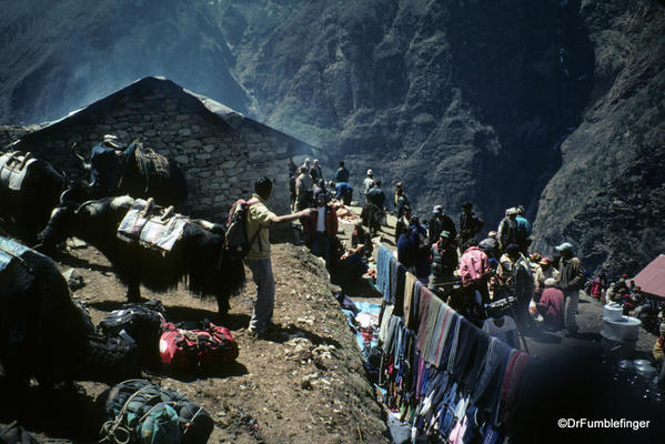 Market at Namche Bazaar