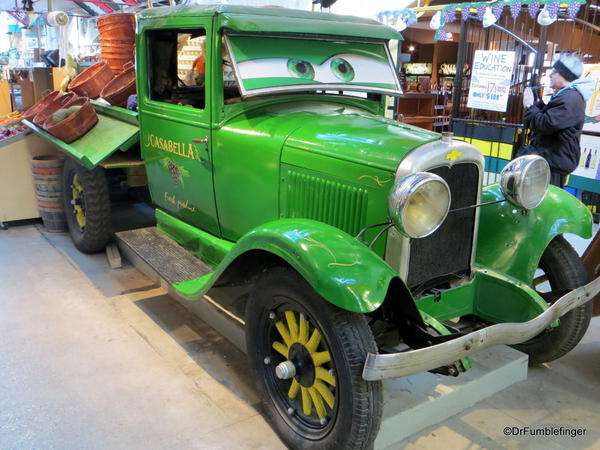 Old truck in The Forks Market, Winnipeg)