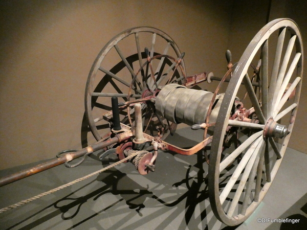 01 Remington Carriage Museum, Cardston (110) Hand Hose Cart