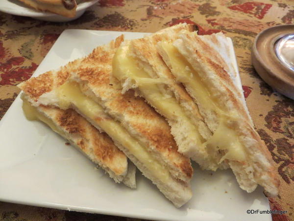 Grilled cheese sandwiches, La Chocolatta, Puenta Arenas, Chile