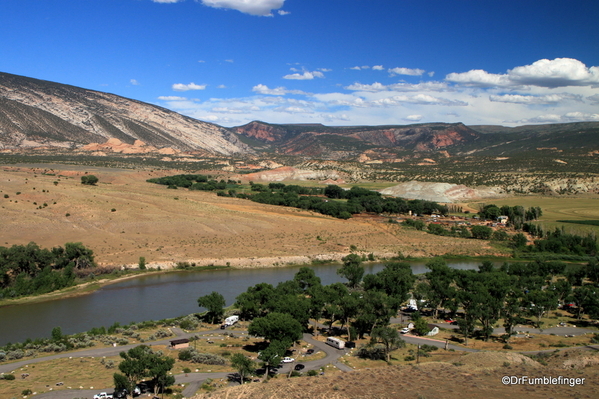 03 Dinosaur National Monument. Car Tour (42) Green River as it leaves Split Mountain Canyon