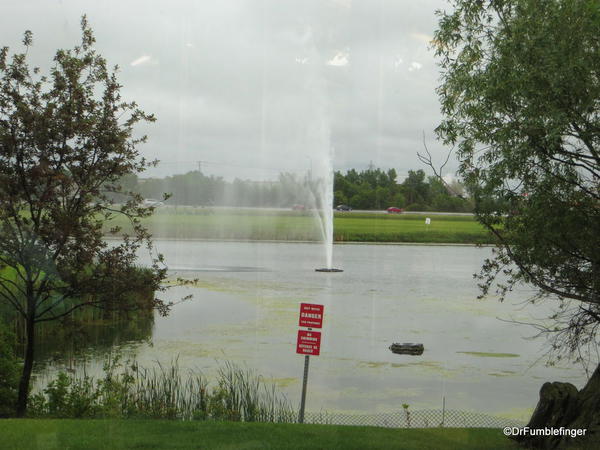 Pond outside of the Winnipeg Mint