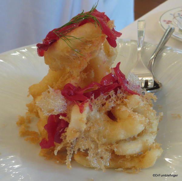 Porticcolio restaurant, Fiumicino. Tempura battered shrimp