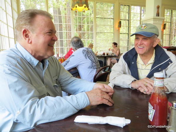 Enjoying lunch at the Wawona