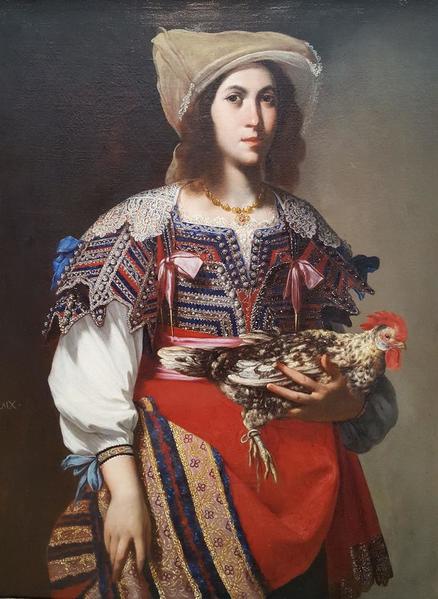 05a Massimo Stanzione Woman in Neopolitan Costume