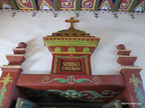 Mission San Juan Capistrano, entrance to Serra