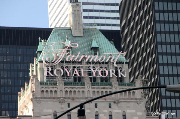 The elegant Royal York hotel, the first of Toronto