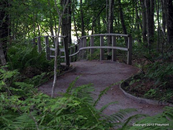 Footbridge in Rachel Carson refuge