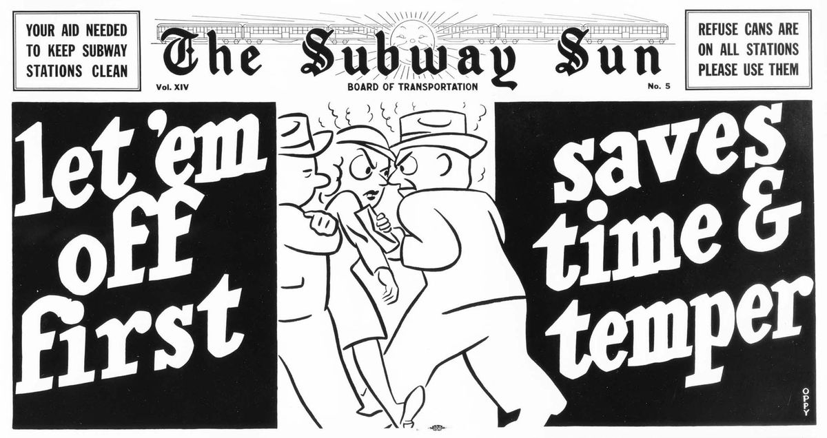 Image result for nyc subway manners posters