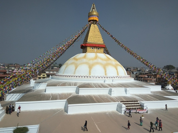 1280px-Boudhanath_20180202A_GDK. Courtesy Gaurav Dhwaj Khadka and Wikimedia