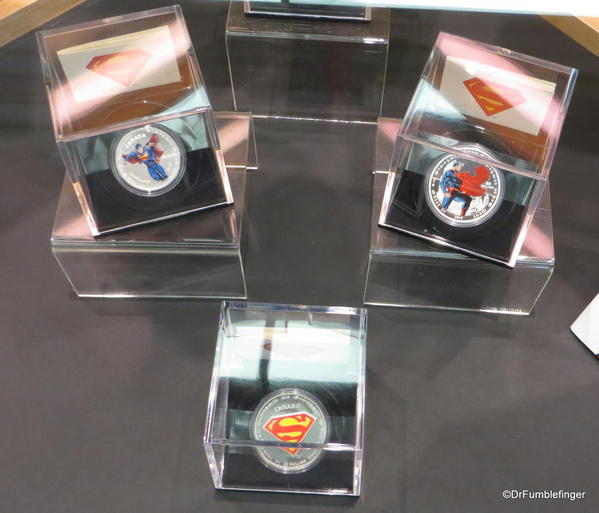 Superman comic Canadian coins at the Winnipeg Mint