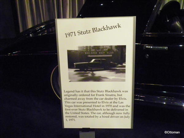 Elvis Presley Automobile Museum. 1971 Stutz Blackhawk.