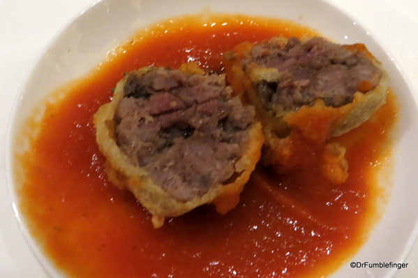 17 Hotel Villa Athena. Breaded and fried tuna meatball